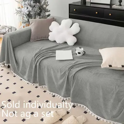 Non-slip Sofa Towel Cover for Room Decor, Soft Sofa Couch Cover, Fashion Throw Blanket, Christmas Decor Household Living Room...
