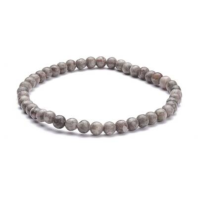 4.5mm Round Natural Maifanite/Maifan Stone Beads Stretch Bracelet