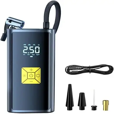 Portable Wireless Car Air Compressor、Electric Air Pump for Inflatable, Portable Air Pump for Car Tires, Mini Air Pump for C...