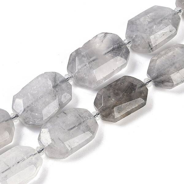 Natural Cloudy Quartz Beads Strands