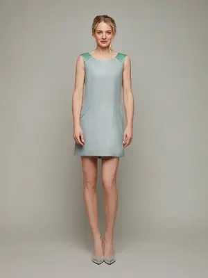 VERDURE | Sleeveless Mini Dress | Color: Jadeite | Size: XL