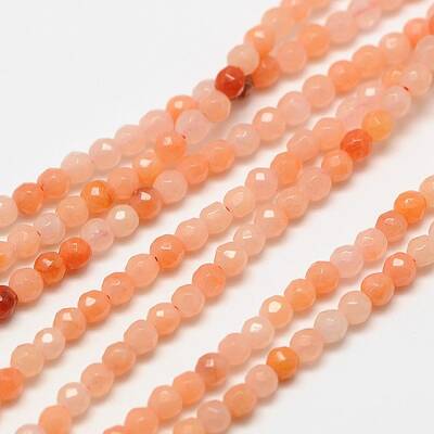 Natural Pink Aventurinee Beads Strands