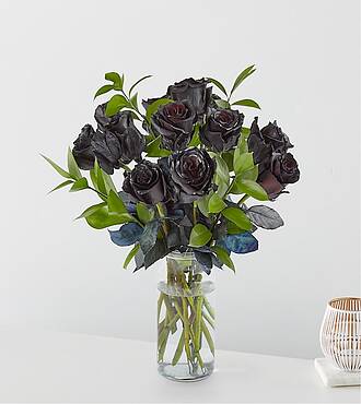 Black Roses Bouquet - FedEx