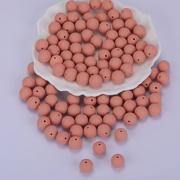 Round Silicone Focal Beads