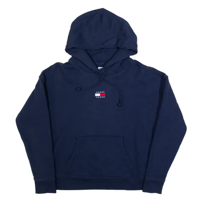 TOMMY JEANS Womens Blue Hoodie M