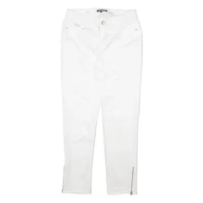 TOMMY HILFIGER Womens Trousers White Slim Tapered W27 L26