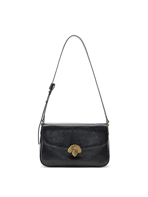 Smting Flap Bag with Shell Lock