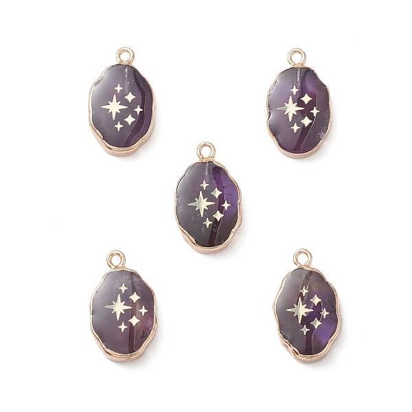 Natural Amethyst Pendants