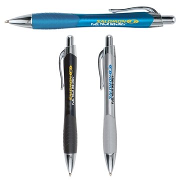 300 Promotional Raptor Matte Metallic Gripper Pen - Rubber Grip & ...