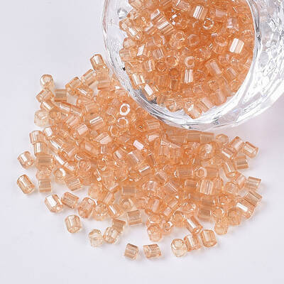 8/0 Two Cut Glass Seed Beads