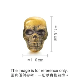 'Noir' 999 Gold Skull Charm