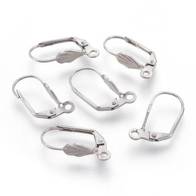 Tarnish Resistant 304 Stainless Steel Leverback Earrings Findings