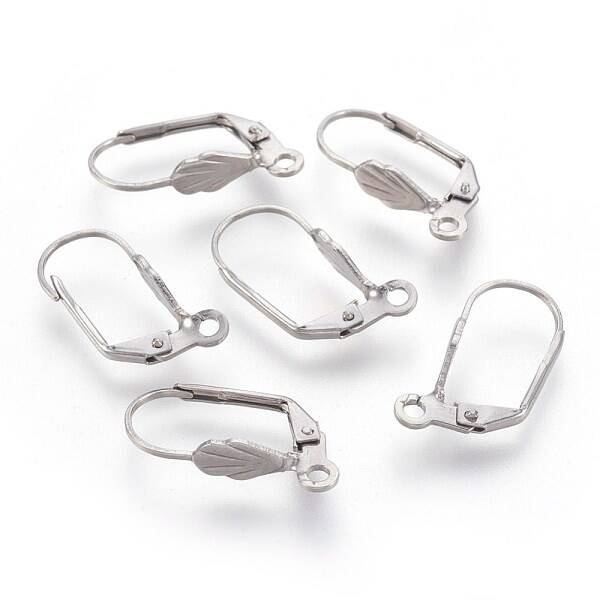 Tarnish Resistant 304 Stainless Steel Leverback Earrings Findings