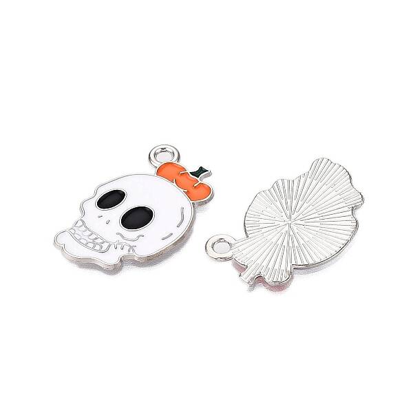 Halloween Theme Alloy Enamel Pendants