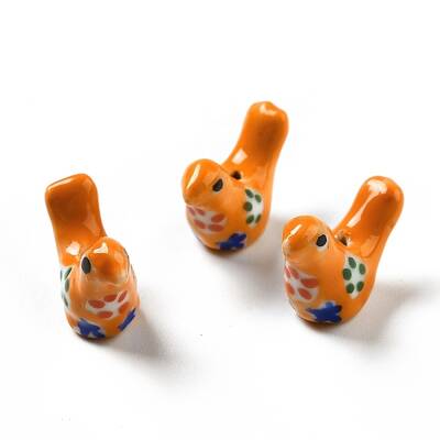 Handmade Printed Porcelain Beads