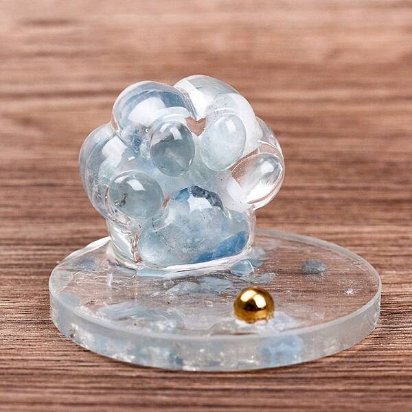 Resin Paw Print Mobile Phone Holder