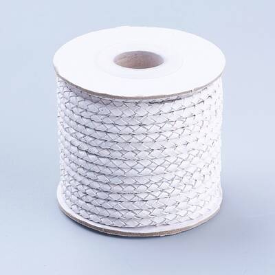Round Braided Cowhide Cords