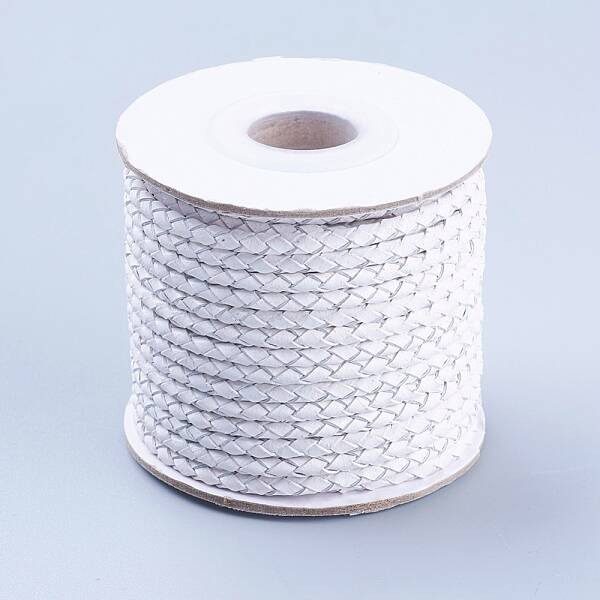 Round Braided Cowhide Cords