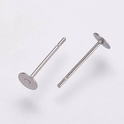 Tarnish Resistant 304 Stainless Steel Stud Earring Settings