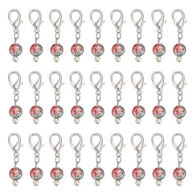 Opaque Spray Painted Glass Pendant Decorations