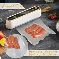 【Faddish】Portable vacuum sealing machine, automatic electric vacuum sealing machine, one click to keep vegetables and mea...