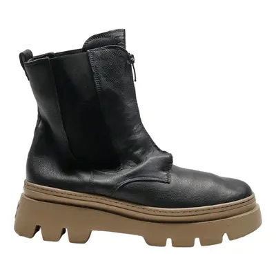 PAUL GREEN Chelsea Boots Black Leather Womens UK 8.5