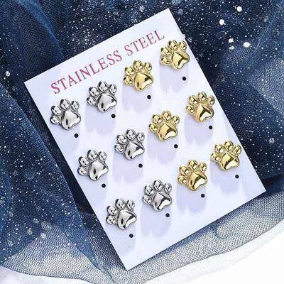 304 Stainless Steel Stud Earrings