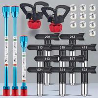 Air-free Paint Sprayer Accessories Set, Power Tool Accessories Including Flip Top Nozzle & Nozzle Gasket & Extension Rod & Ho...