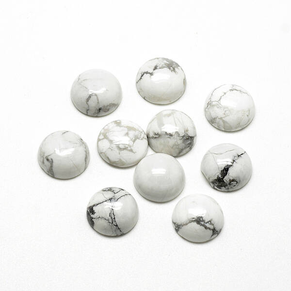 Natural Howlite Cabochons