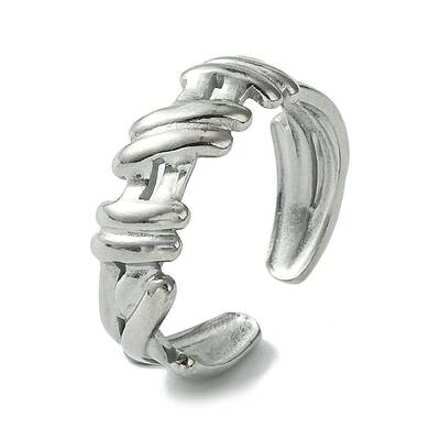 Non-Tarnish 304 Stainless Steel Open Cuff Ring