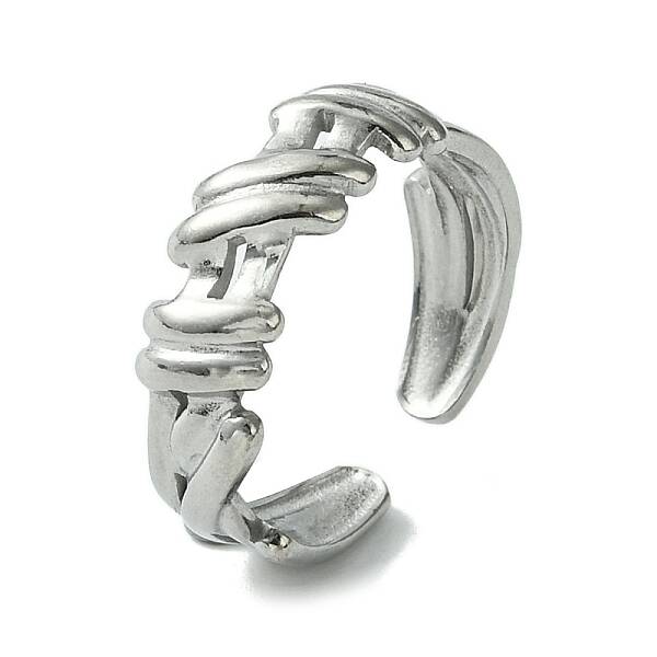 Non-Tarnish 304 Stainless Steel Open Cuff Ring