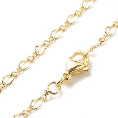 Brass Figaro Chains Necklace for Women