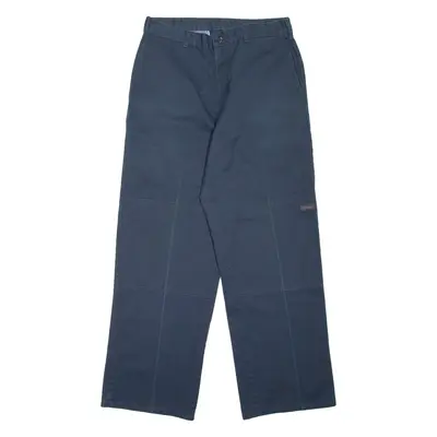 DICKIES Workwear Mens Trousers Blue Loose Straight W32 L32