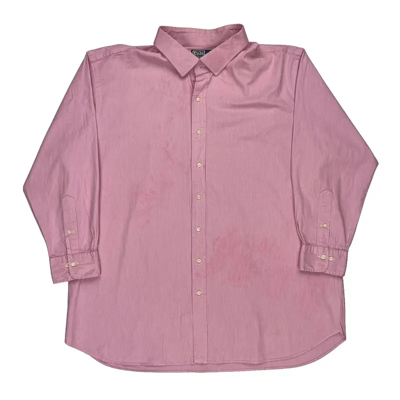 Regent Classic Fit Polo By Ralph Lauren Shirt - 4XL Pink Cotton | Size: xxxx-large