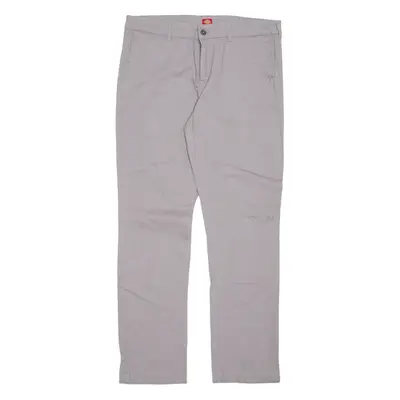 DICKIES Chino Mens Trousers Grey Regular Straight W34 L31
