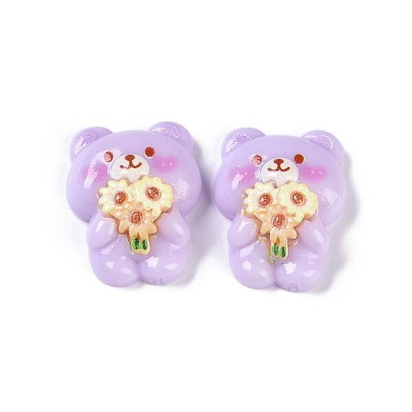 Cartoon Bear Opaque Resin Decoden Cabochons