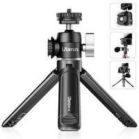 Ulanzi MT-14 Aluminum Alloy Tripod 2KG Load with 360° Ballhead 1/4 Screw Light Portable Vlog Kit Light Desktop Tripods For P...