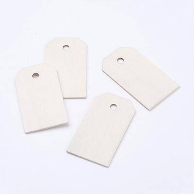 Undyed Wood Big Pendants
