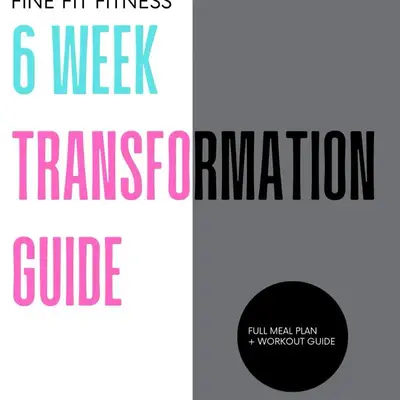 Fine Fit Fitness 6 Week Transformation Guide Total Body Recovery Meal Planner Guided Journal for Health & Wellness with Full ...