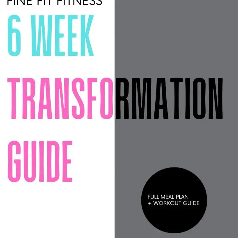 Fine Fit Fitness 6 Week Transformation Guide Total Body Recovery Meal Planner Guided Journal for Health & Wellness with Full ...