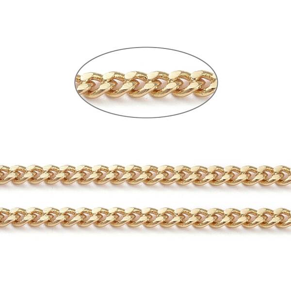 3.28 Feet Brass Curb Chains