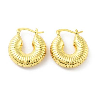 Brass Hoop Earrings