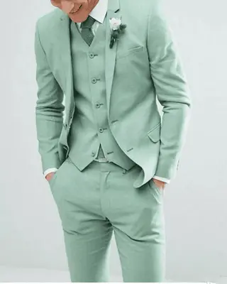 Mens Mint Green Suit