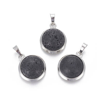 Natural Lava Rock Pendants
