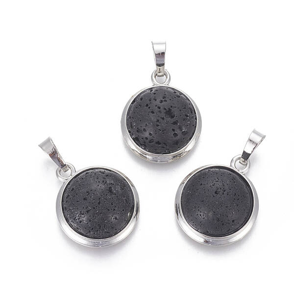 Natural Lava Rock Pendants
