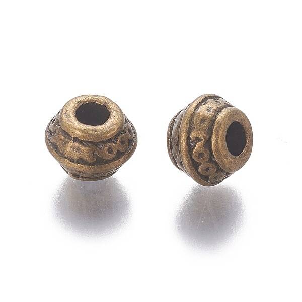 Tibetan Antique Bronze Metal Spacer Beads