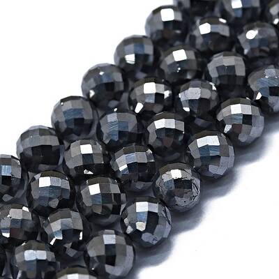 Natural Terahertz Stone Beads Strands