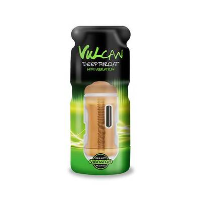 Cyberskin Vulcan Deep Throat With Vibration -  Mocha