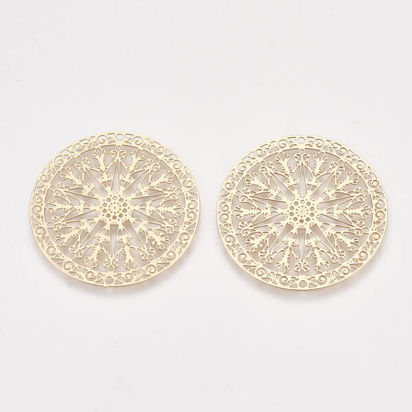 Brass Filigree Joiners Links