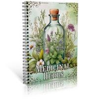 Herbal Grimoire Notebook, 1 Count Flower & Herb Pattern Spell Book, Quickly Access Information on Various Herbs, Discover The...